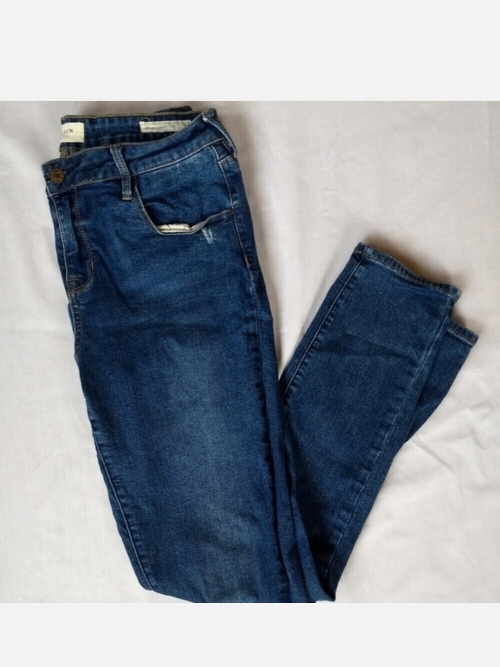 Pacsun▪️Distressed Skinnest Dark Wash Jean